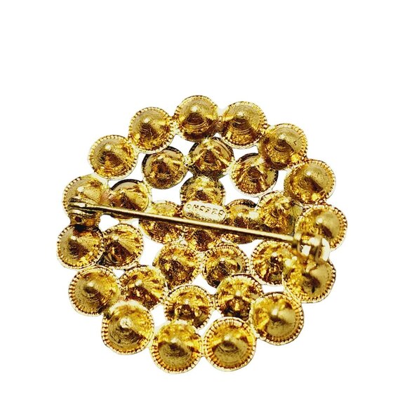 Vintage Signed Czech Rhinestone Brooch (A1683) - Picture 3 of 4